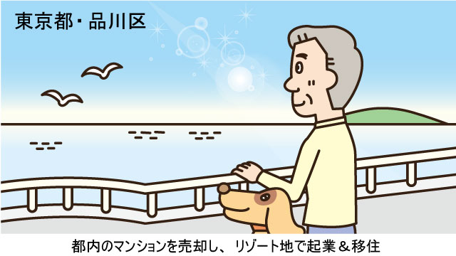 東京都品川区Mさん(60代)/起業・移住をきっかけに築19年の都心マンションを売却