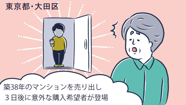 東京都大田区Yさん(60代)/賃貸していた築38年のマンション。売り出し後3日で購入希望者が登場