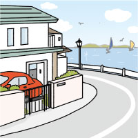 海の近くの実家イメージ