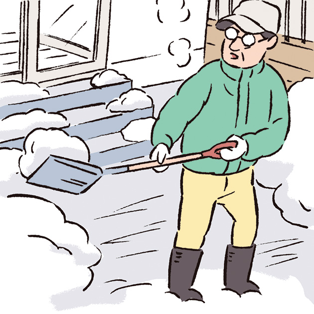 住み替え前の雪かきのイメージ