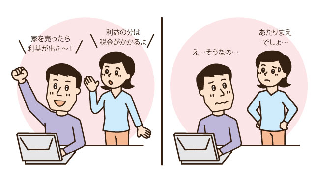 不動産売却益への課税イメージ