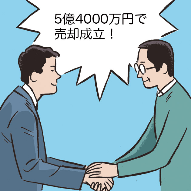 土地を5億円超で売却したイメージ