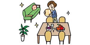 不動産売却時のホームステージングとは。効果や依頼の流れなどを解説/不動産売却マニュアル#13のイラスト