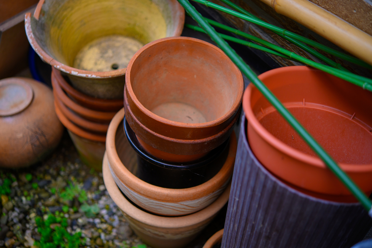 残置物のガーデニング用品