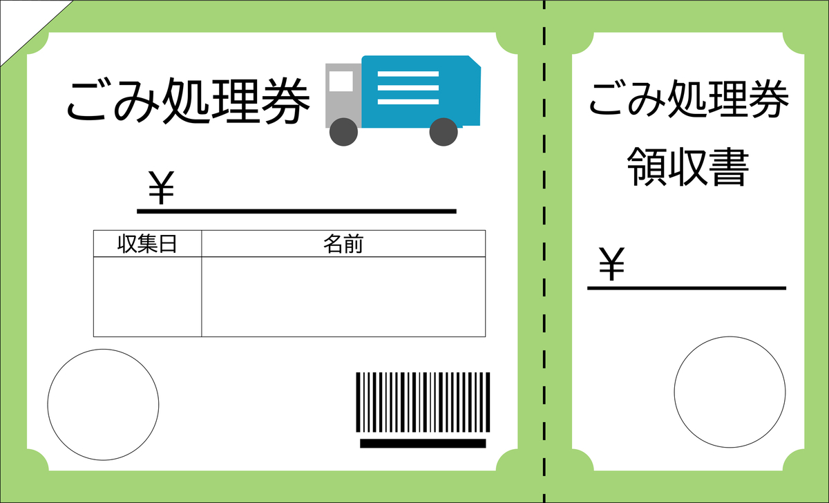 ごみ処理券のイメージ