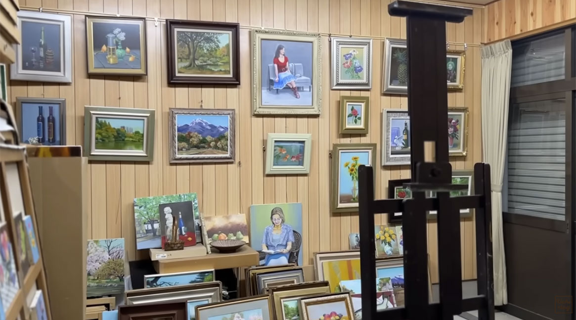 アトリエの画材