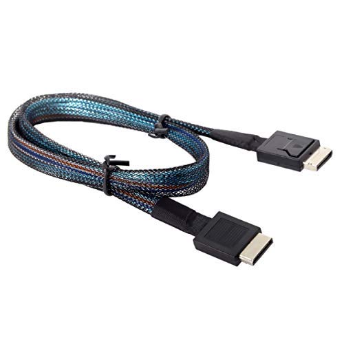 Cablecc OCuLink PCIe PCI-Express SFF-8611 4i to OCuLink SFF-8611 SSD データアクティブケーブル 50cm