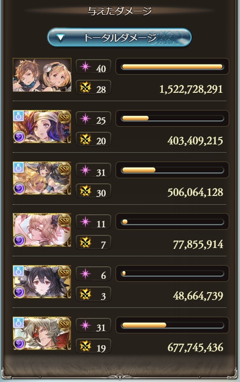 グラブル】スパバハ 闇ソロ討伐（オロロジャイア入り版） - 諏訪狐の和三盆