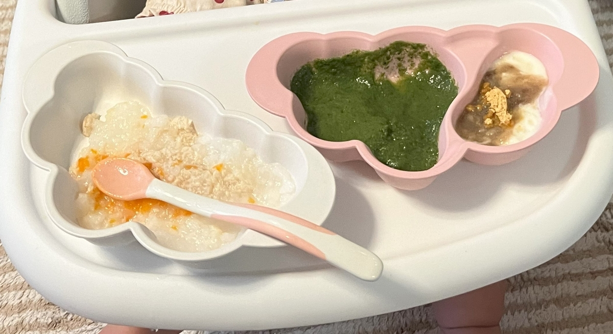 ディモア 雲プレート 中期離乳食写真