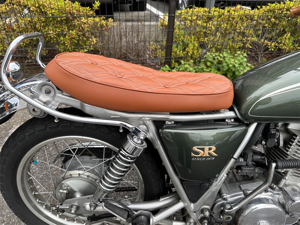 🏍️【いじってみた。】SR400のシートを改めて変えてみた