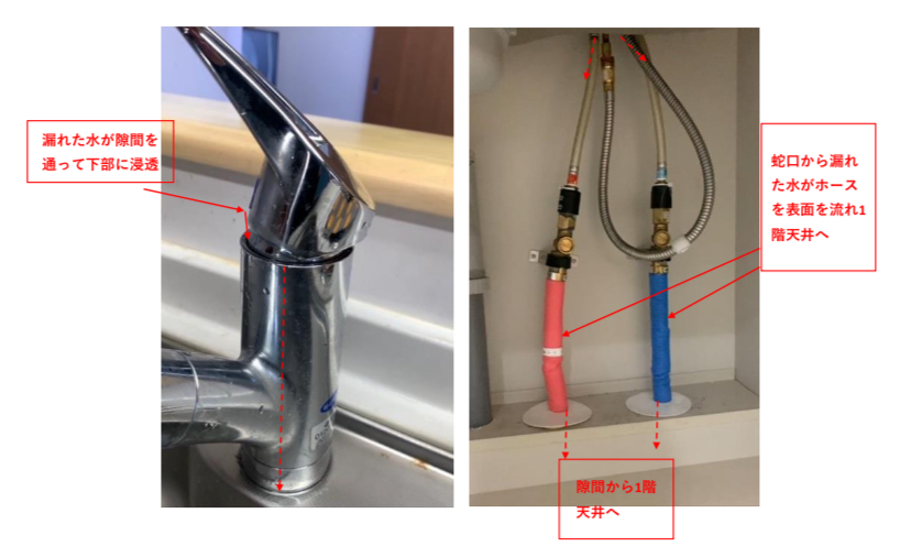 takagiの浄水器から水漏れ発生】二世帯住宅なら2階の水漏れ対策が重要