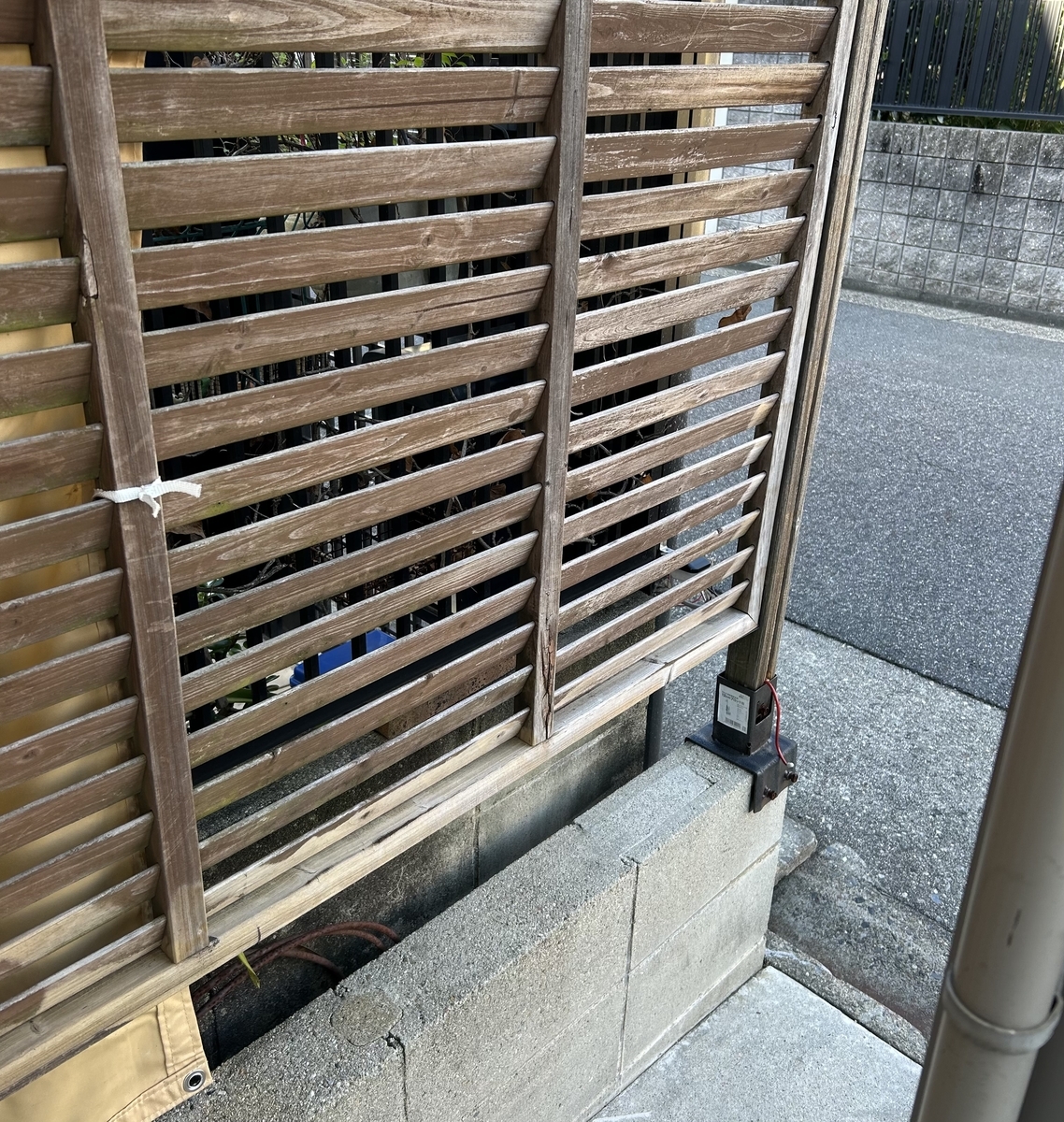 ラティスの設置状況