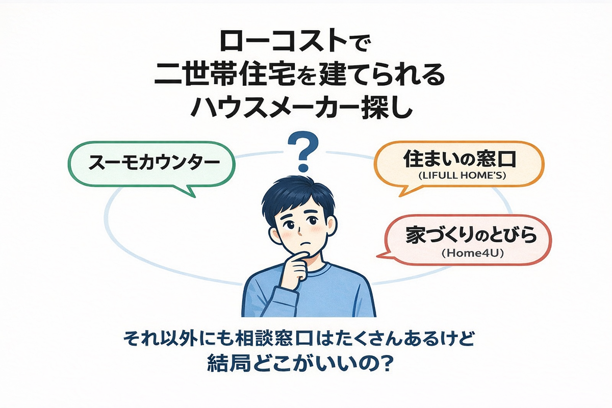 ローコスト二世帯住宅 相談イメージ