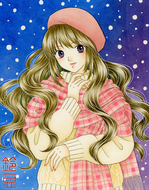 初雪 オリジナルアナログイラスト ひえっ カレンダーに12月が見えてる 鈴豆そうさく日記