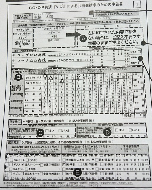 怪我をしまして 給付金等の請求をしました 穏やかに捨てる日記