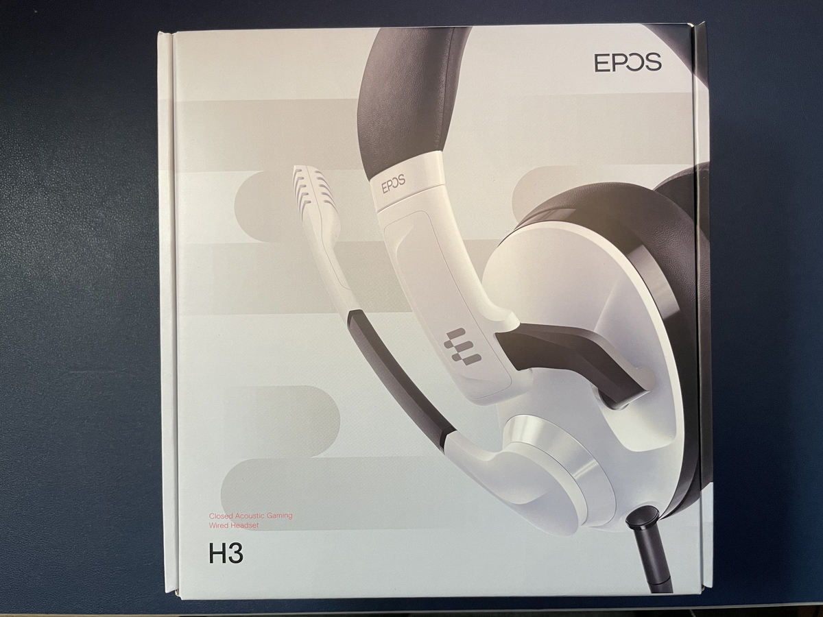 EPOS H3 White(ホワイト)のレビュー】マイク音質がいい軽量