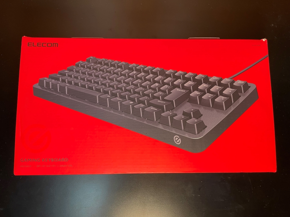 ELECOM TK-G01UKBKのレビュー】格安メカニカルゲーミングキーボードの 