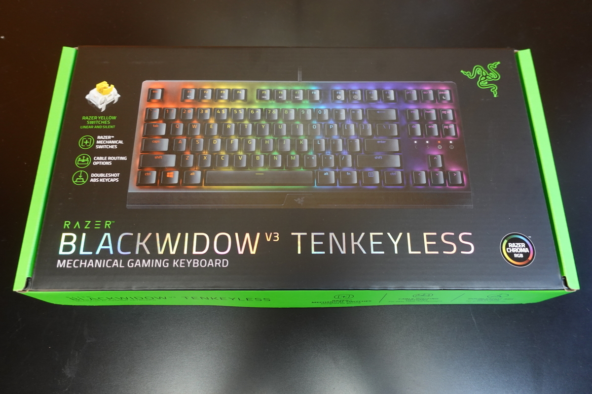 Razer BlackWidow V3 TKL(tenkeyless) 黄軸のレビュー】コスパ