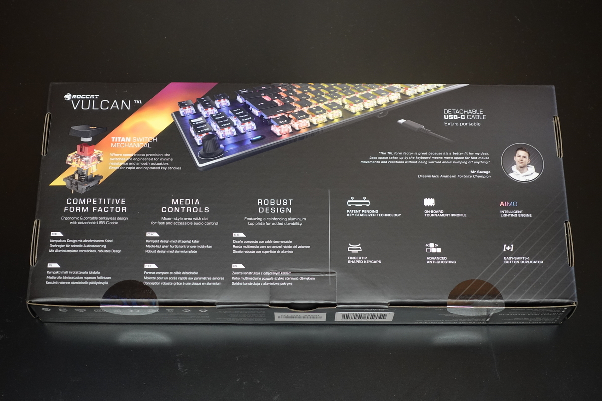 ROCCAT VULCAN TKL 赤軸（日本語配列）のレビュー 】シンプル設計の