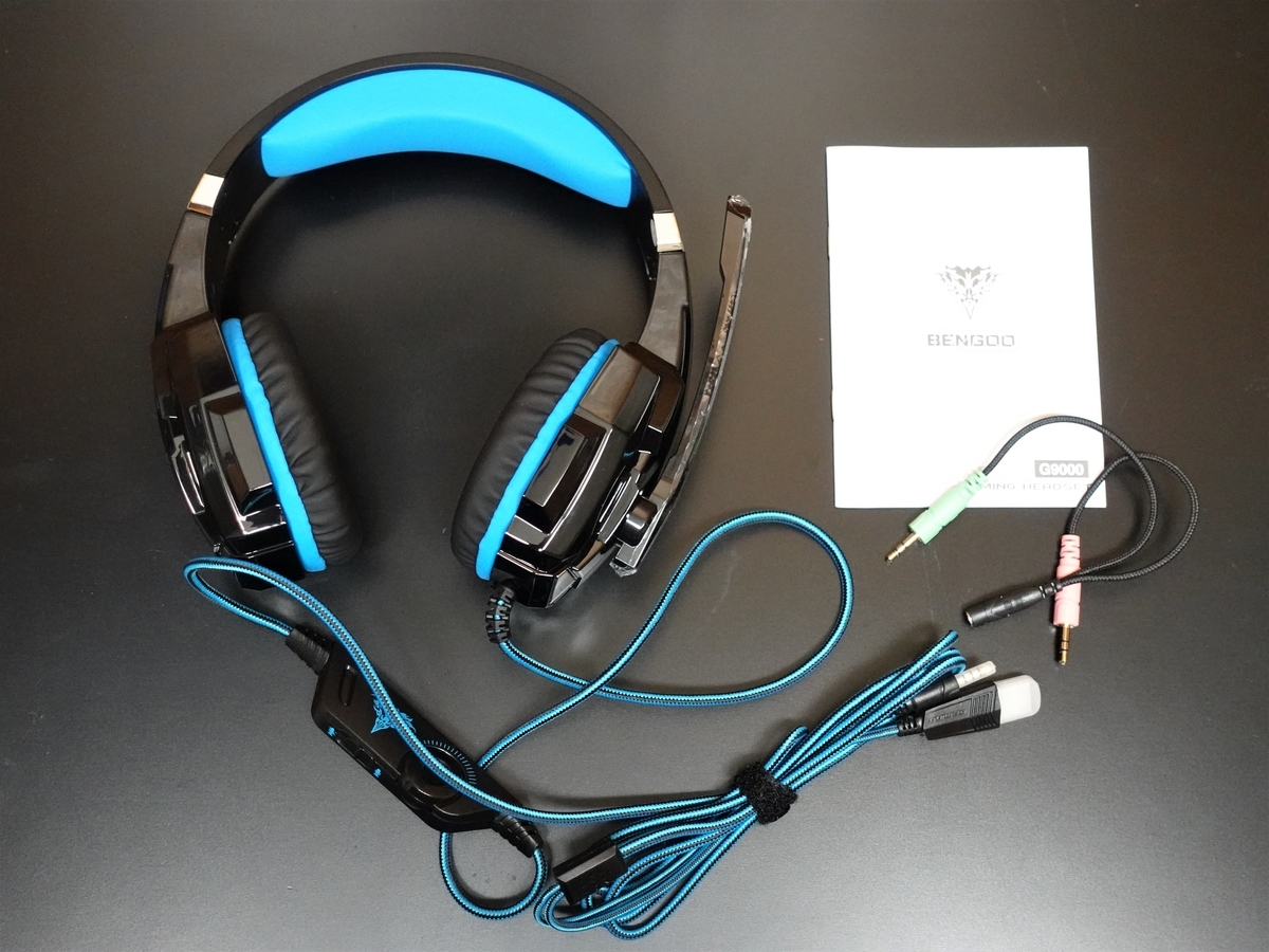 BENGOO G9000のレビュー】中華製 格安ゲーミングヘッドセットの使って