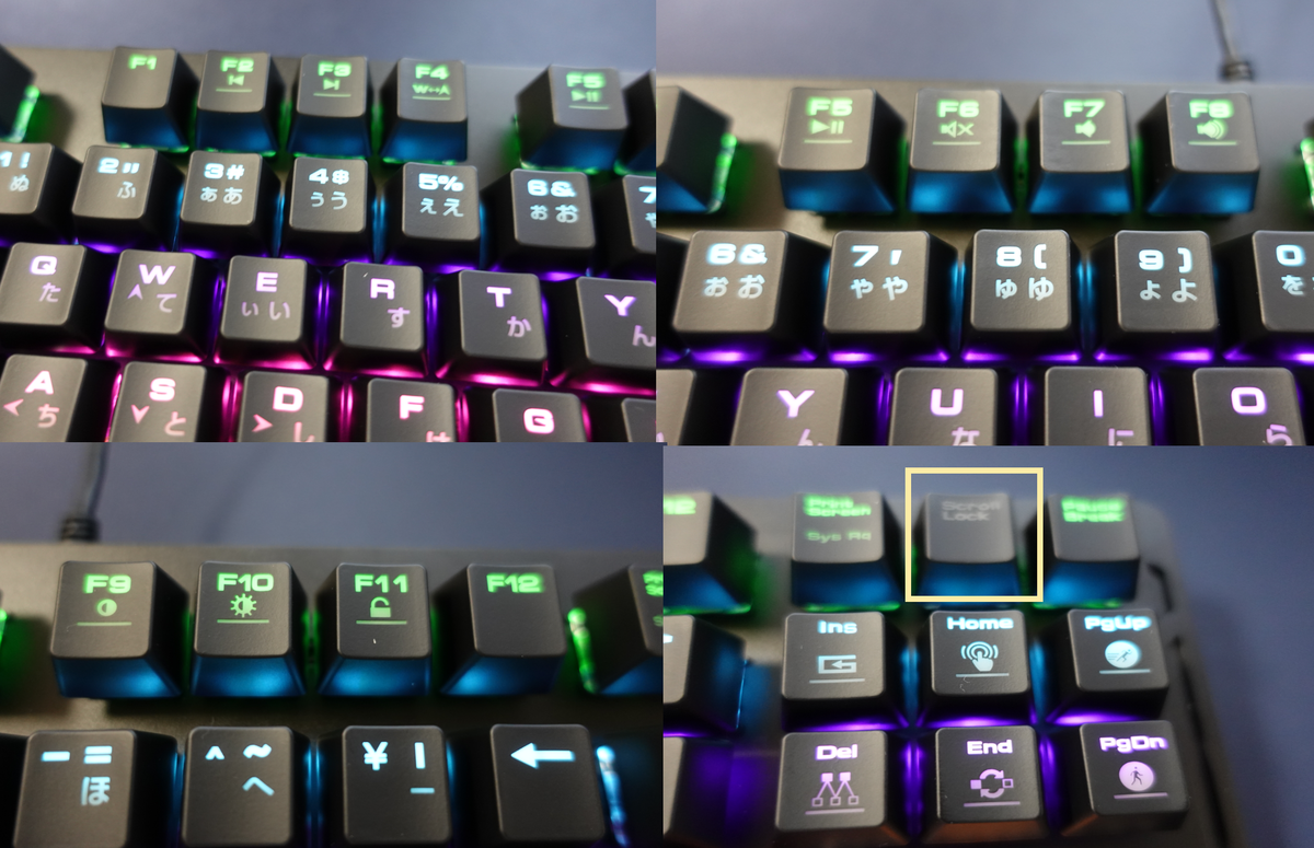 GAMDIAS(ガンディアス) HERMES E2 RED 7COLOR 赤軸 ほぼ日本語配列の