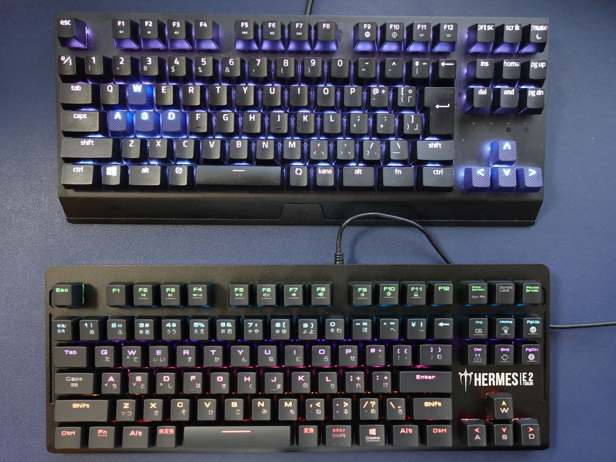 GAMDIAS(ガンディアス) HERMES E2 RED 7COLOR 赤軸 ほぼ日本語配列の