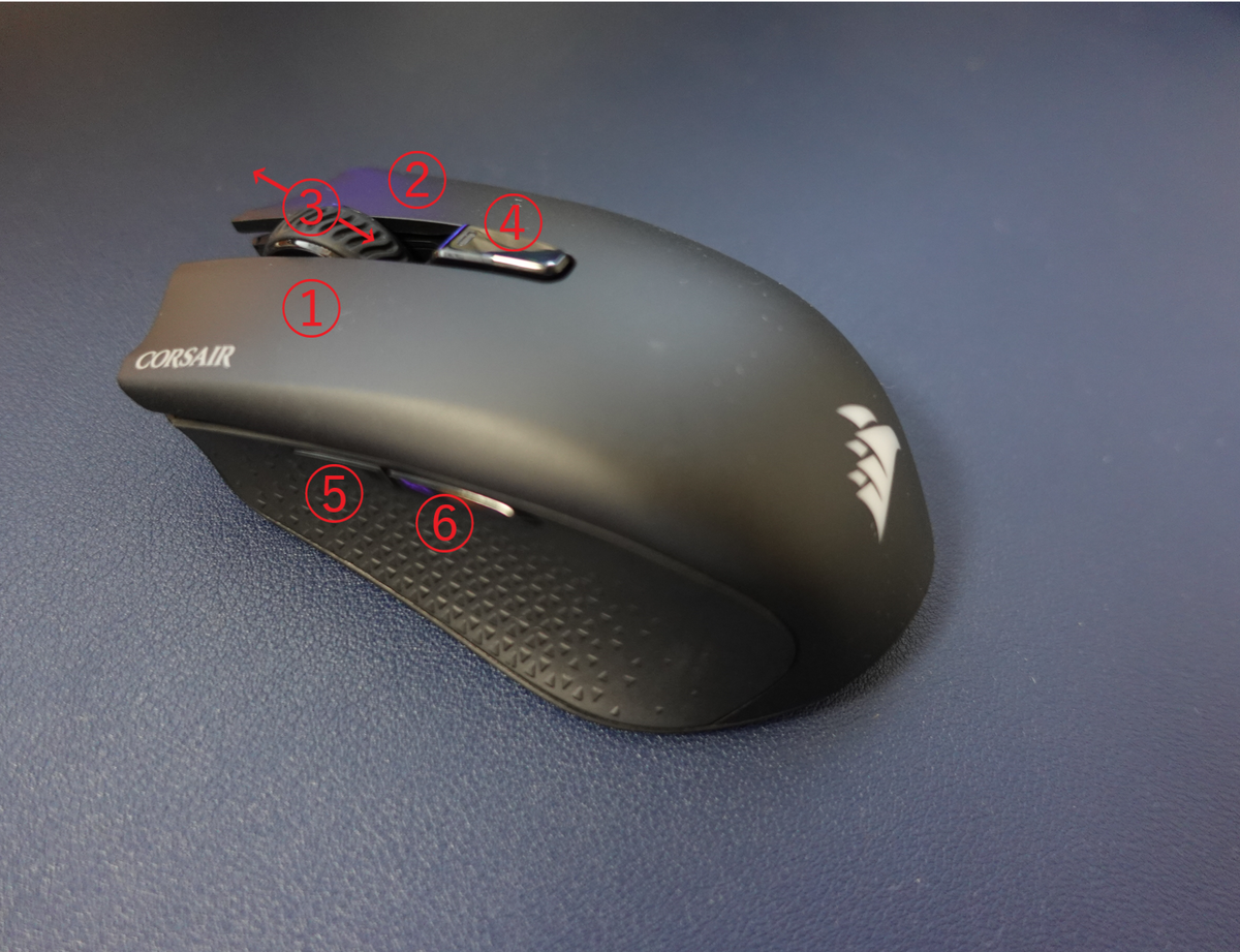 Corsair HARPOON RGB WIRELESSのレビュー】つかみ持ち、つまみ持ちに
