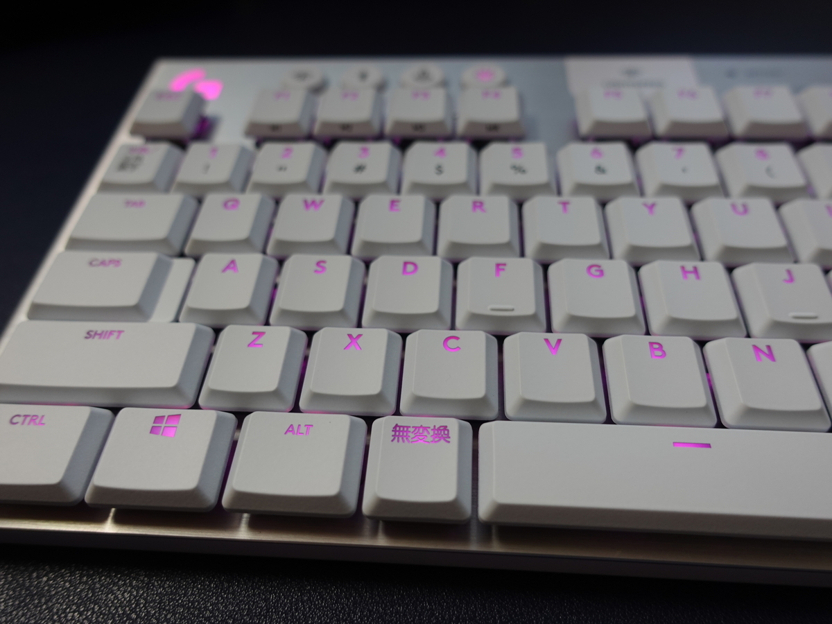 Logicool G G913 TKL ホワイト(茶軸 タクタイル)のレビュー