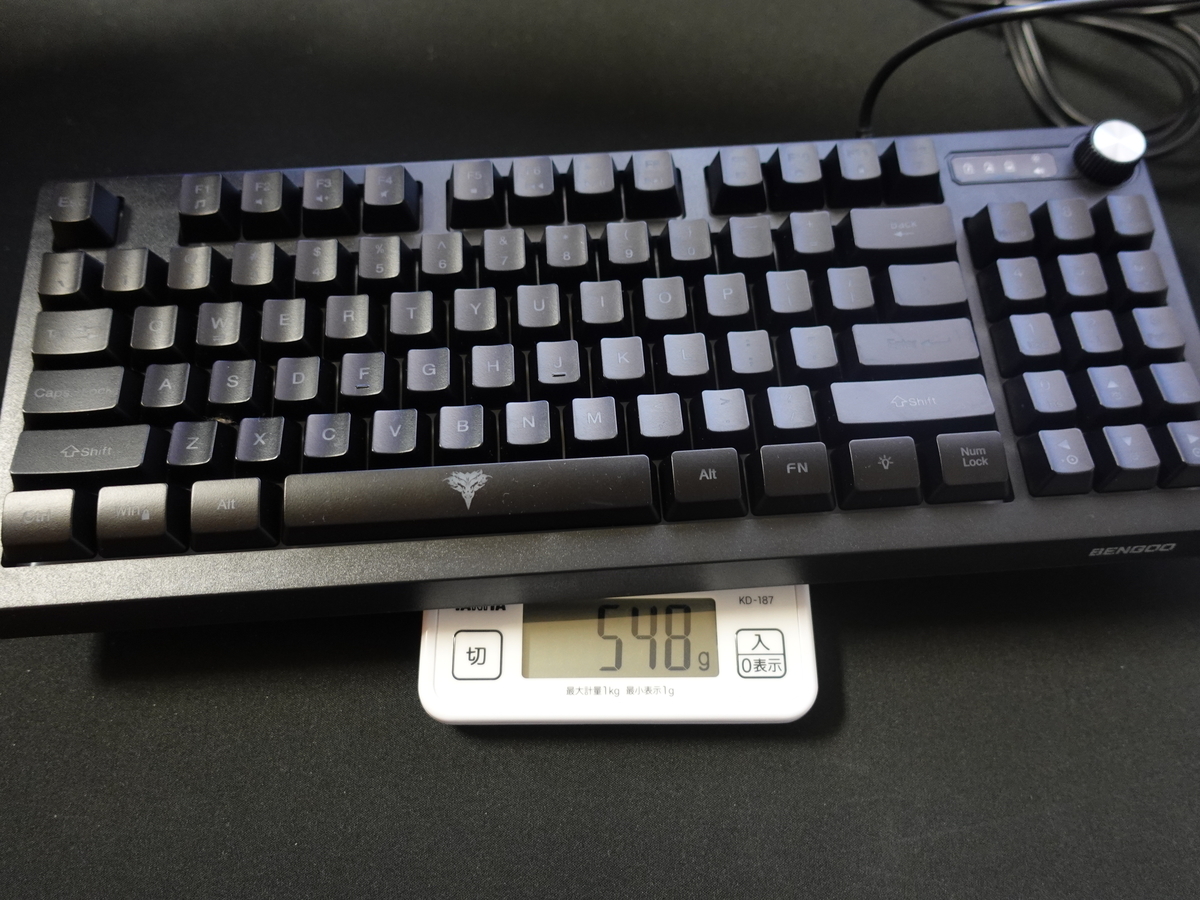 BENGOO 有線ゲーミングキーボードG076のレビュー】鮮やかに光る
