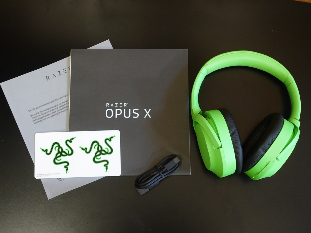 Razer Opus X Greenのレビュー】Bluetooth接続で気軽に携帯