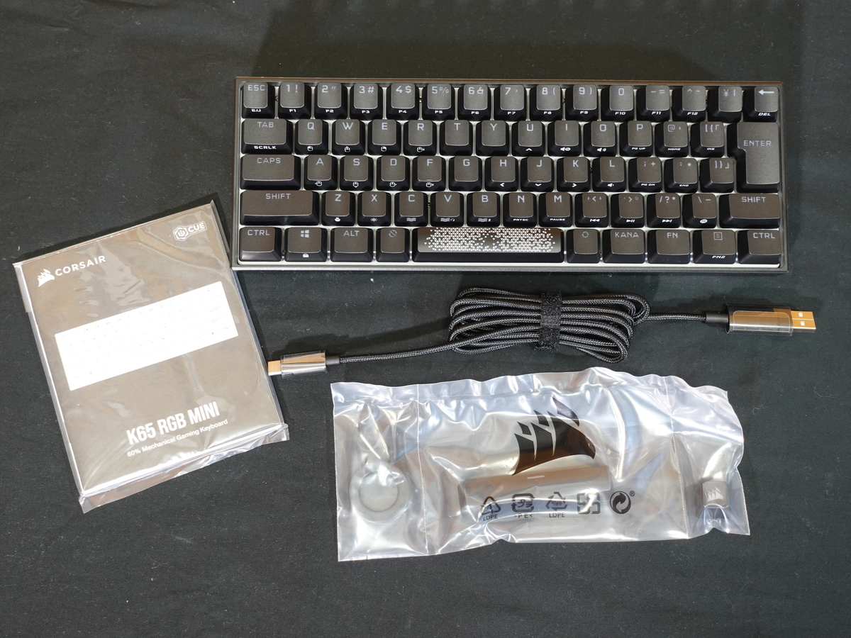 CORSAIR K65 RGB MINI 銀軸 日本語配列のレビュー】ポーリングレート