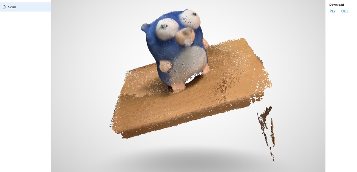 f:id:sw1227:20200314152449j:plain:w600 ログインして点群を表示した状態