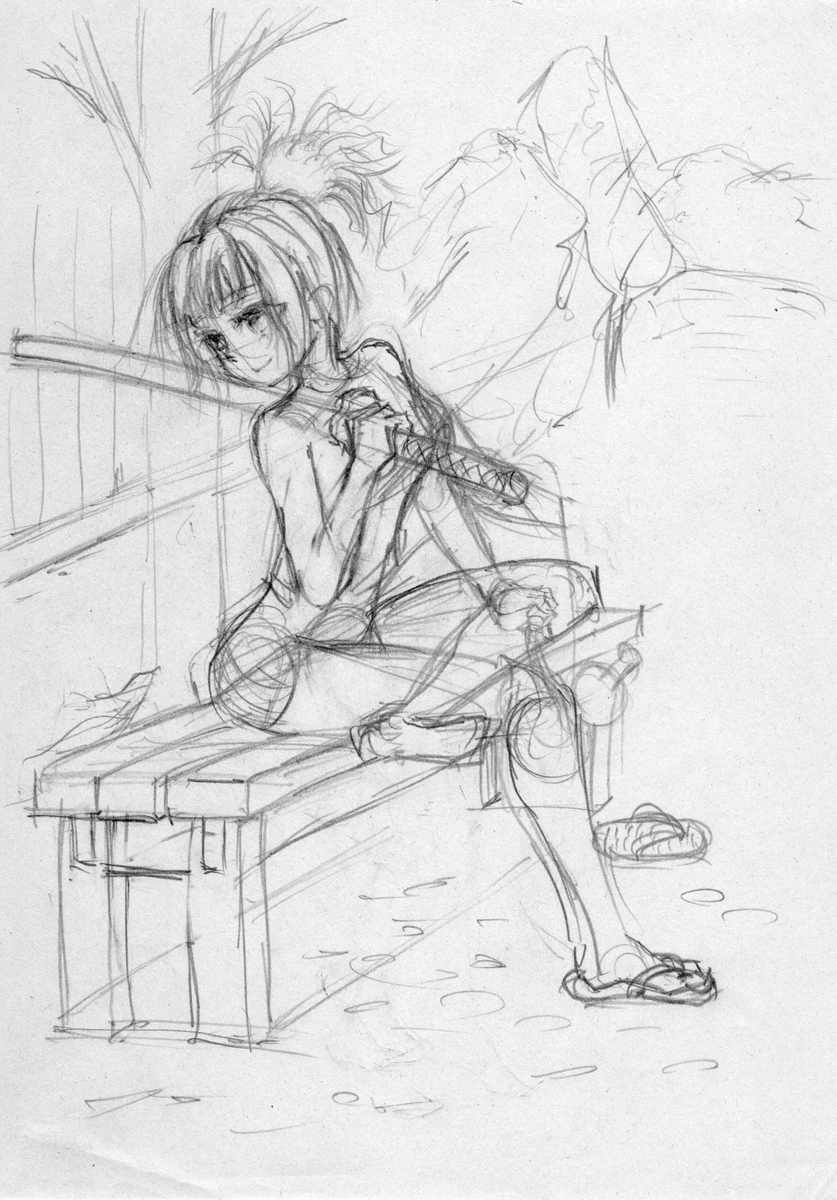 イラストに挑戦 24日目 水彩イラストに挑戦してみたが Old Boy のマンガ日記