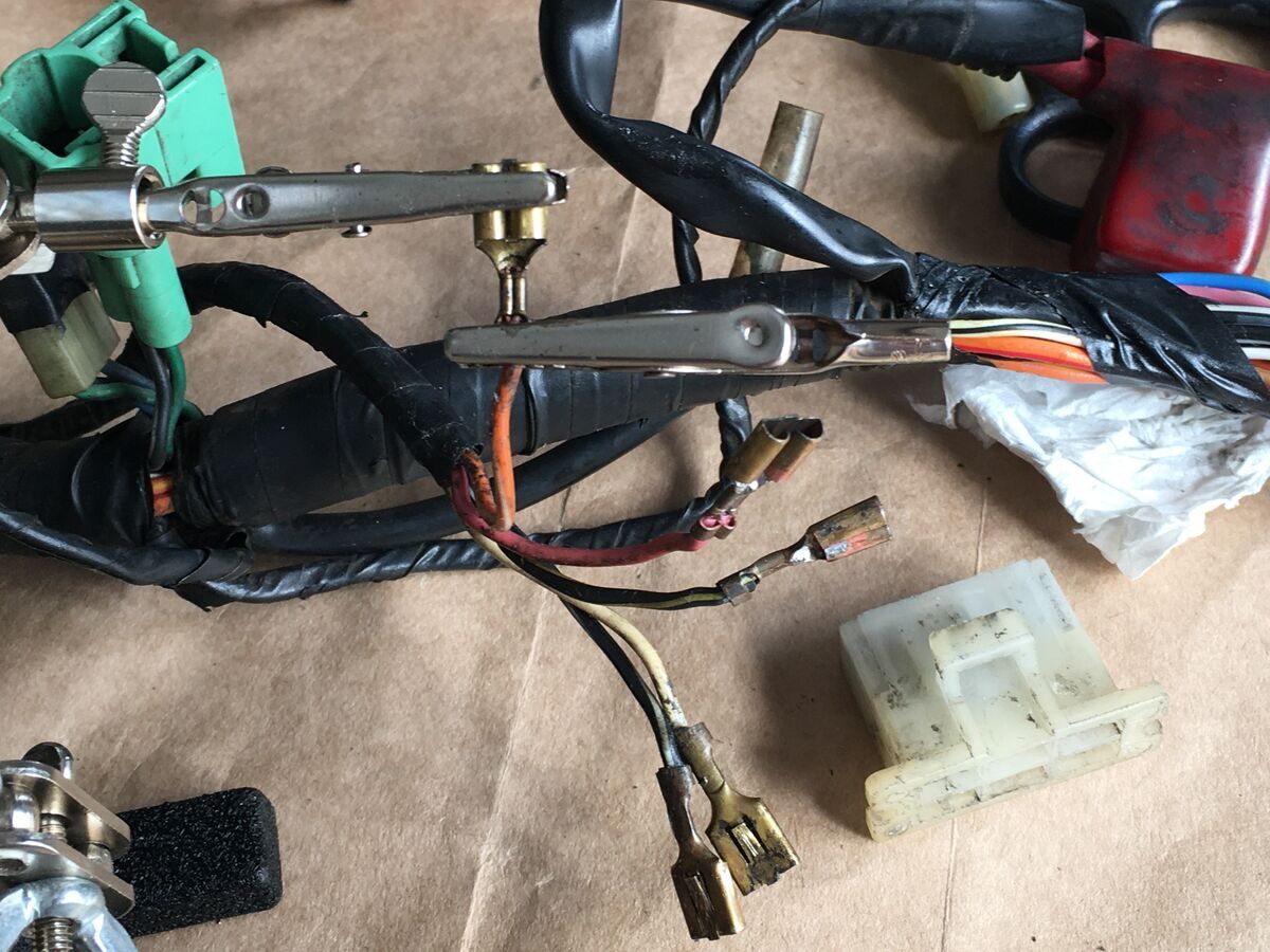 コナミ「究極戦隊ダダンダーン」インストカード2種、ハーネス束線図 車体ハーネスの修理（その3 完了） - 自分だけのカタナをつくる
