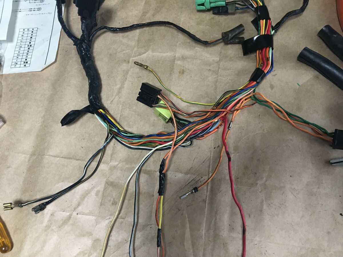 車体ハーネスの修理（その3 完了） - 自分だけのカタナをつくる