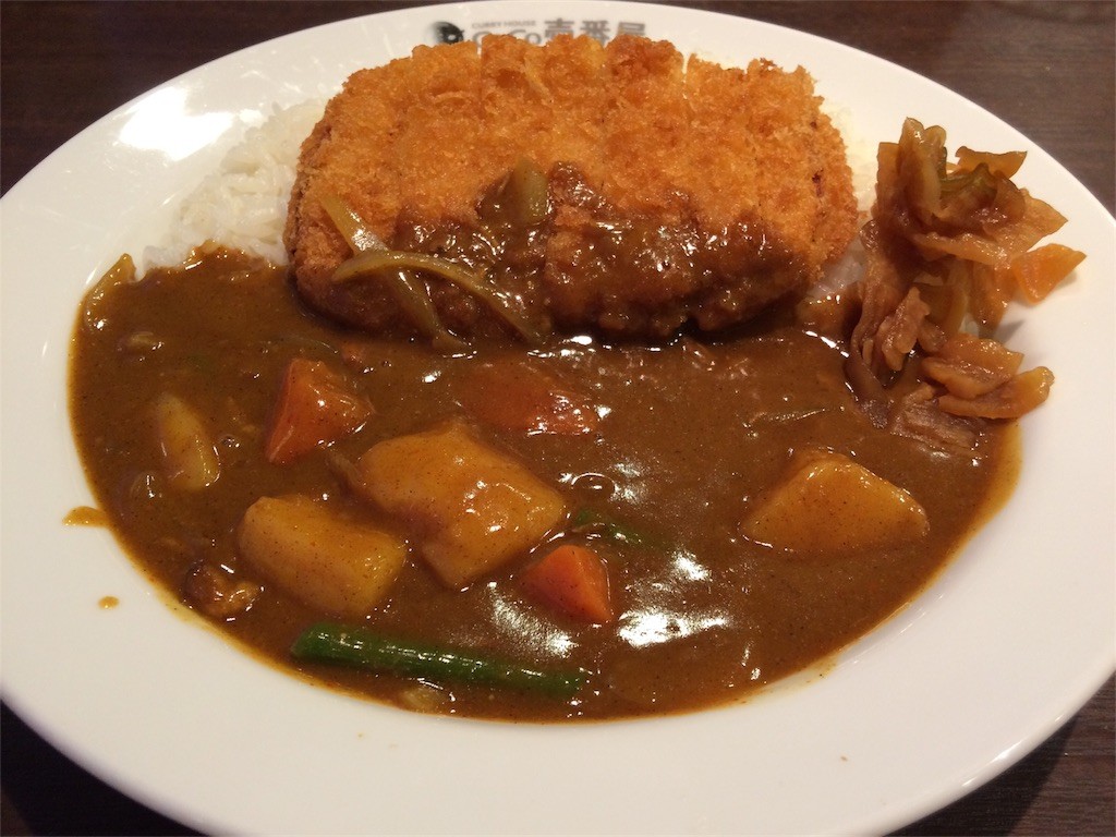 CoCo壱番屋のポークカツカレー＋やさい＋2辛