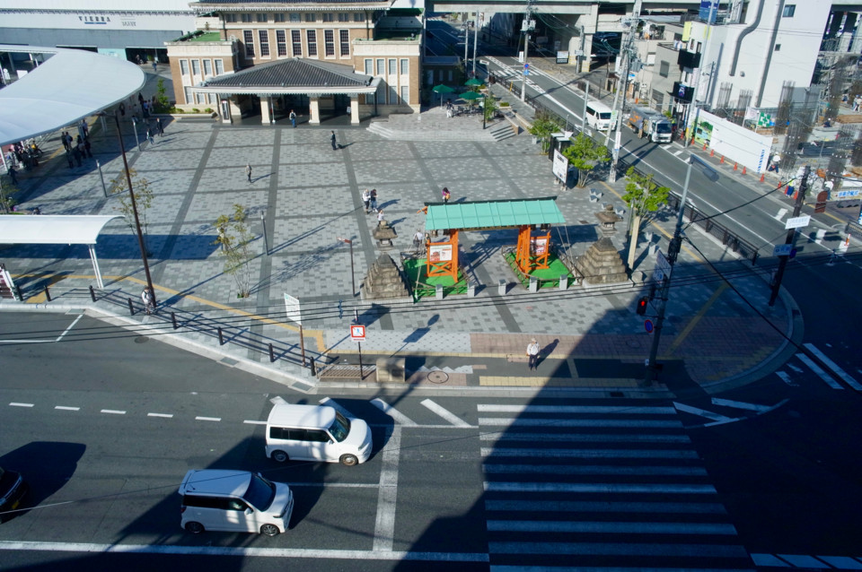 JR奈良駅前のホテルから JR奈良駅前のホテルから