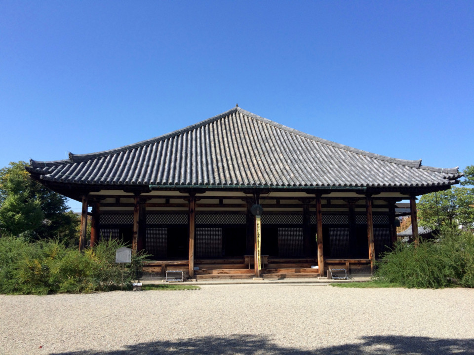 きれいなお堂でした きれいな元興寺のお堂でした
