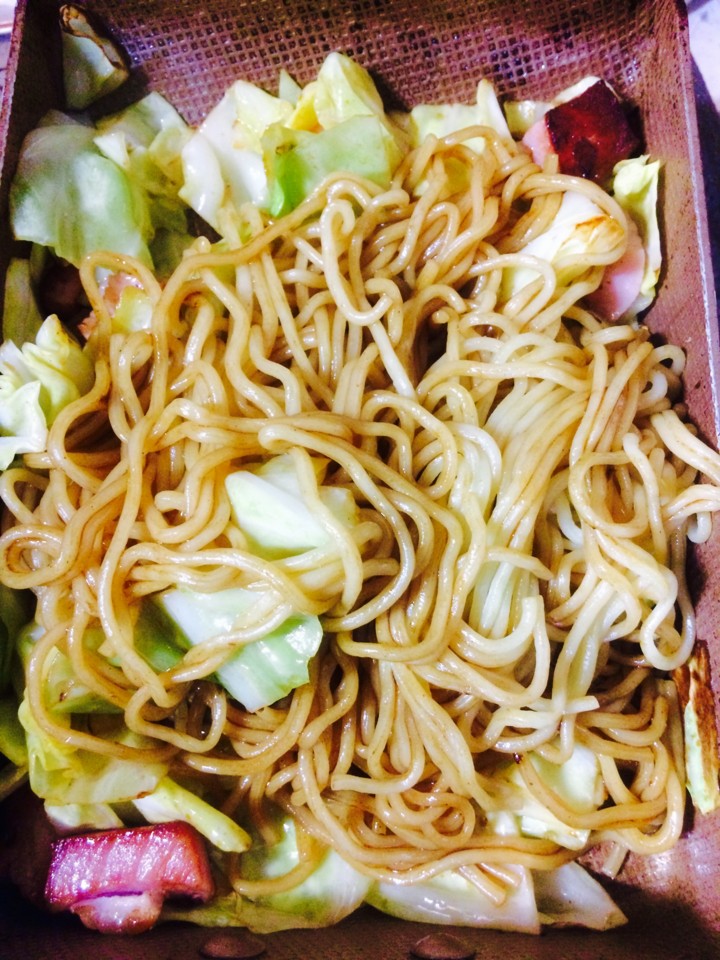 焼きそば作りました
