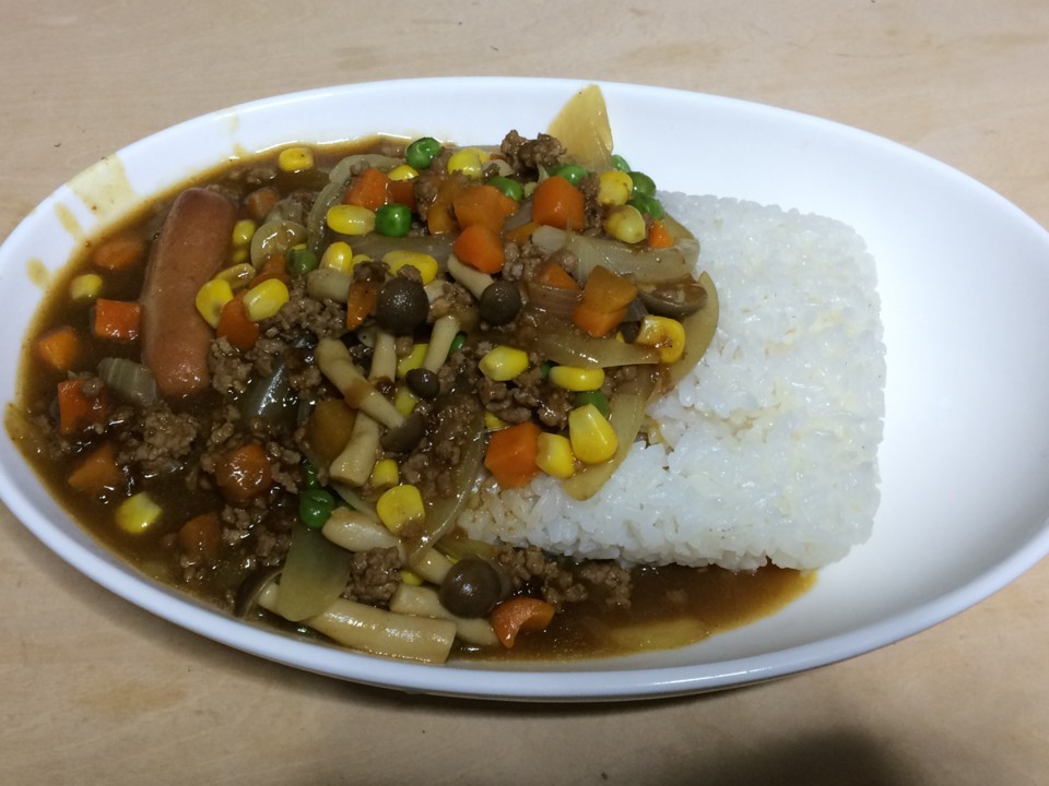 月末カレー。 月末カレー。