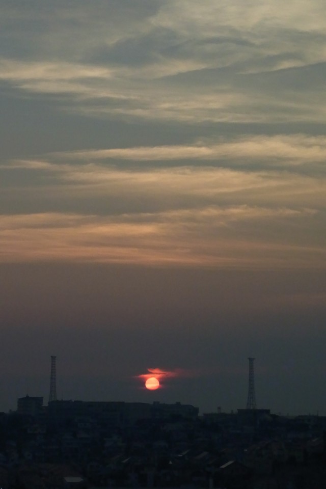 夕日・ロングショット