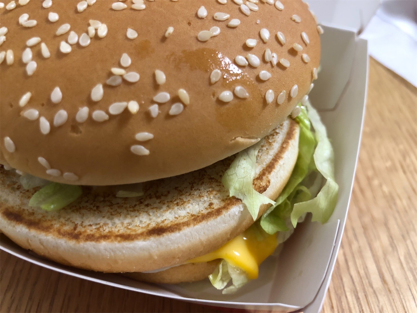 今日の昼はビックマック