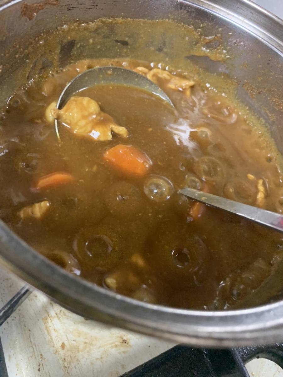 カレールー入れた