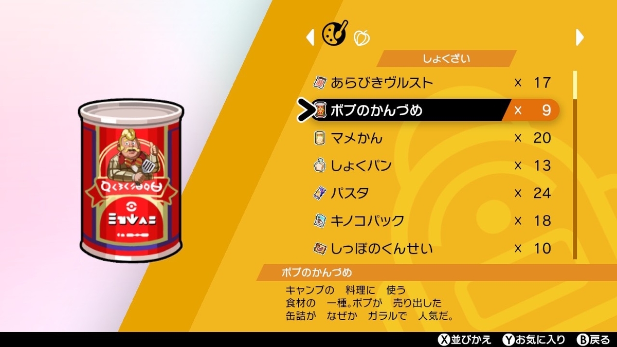 ボブのかんづめ説明文