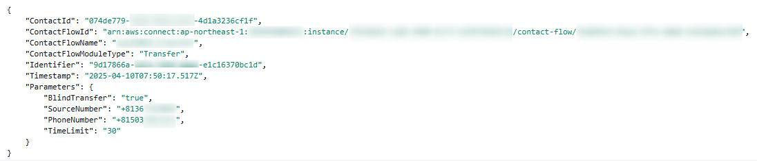 発信者 ID 番号を +81 3-6CDE-FGHJ に設定