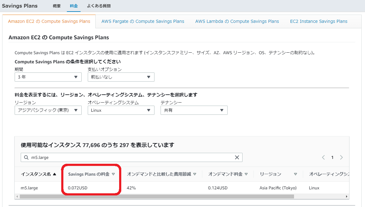 Savings Plan に関するよくある質問 - サーバーワークス