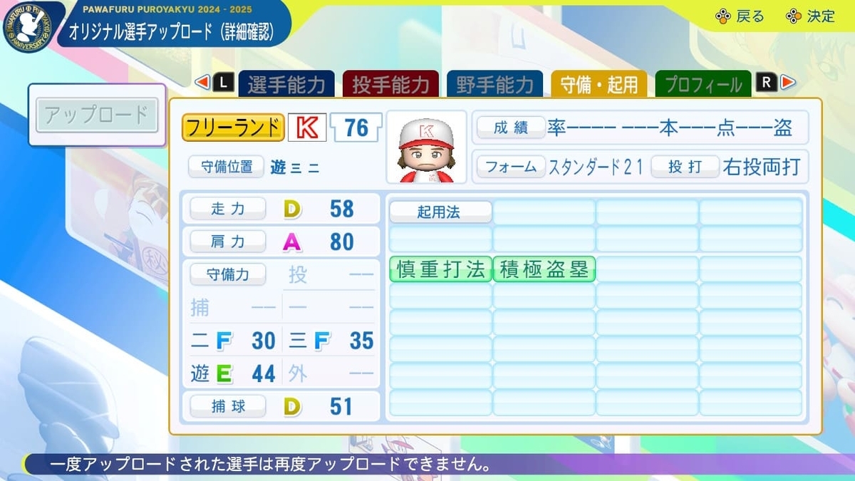 アレックス・フリーランド（～2025)Alex Freelandパワプロ選手