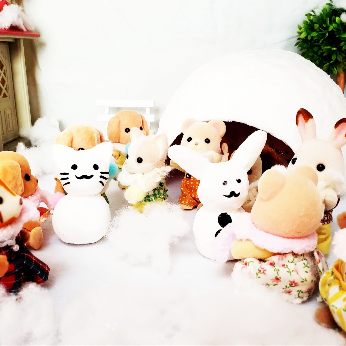 シルバニア〉雪遊びのハンドメイド⛄ - シルバニア手作り日記