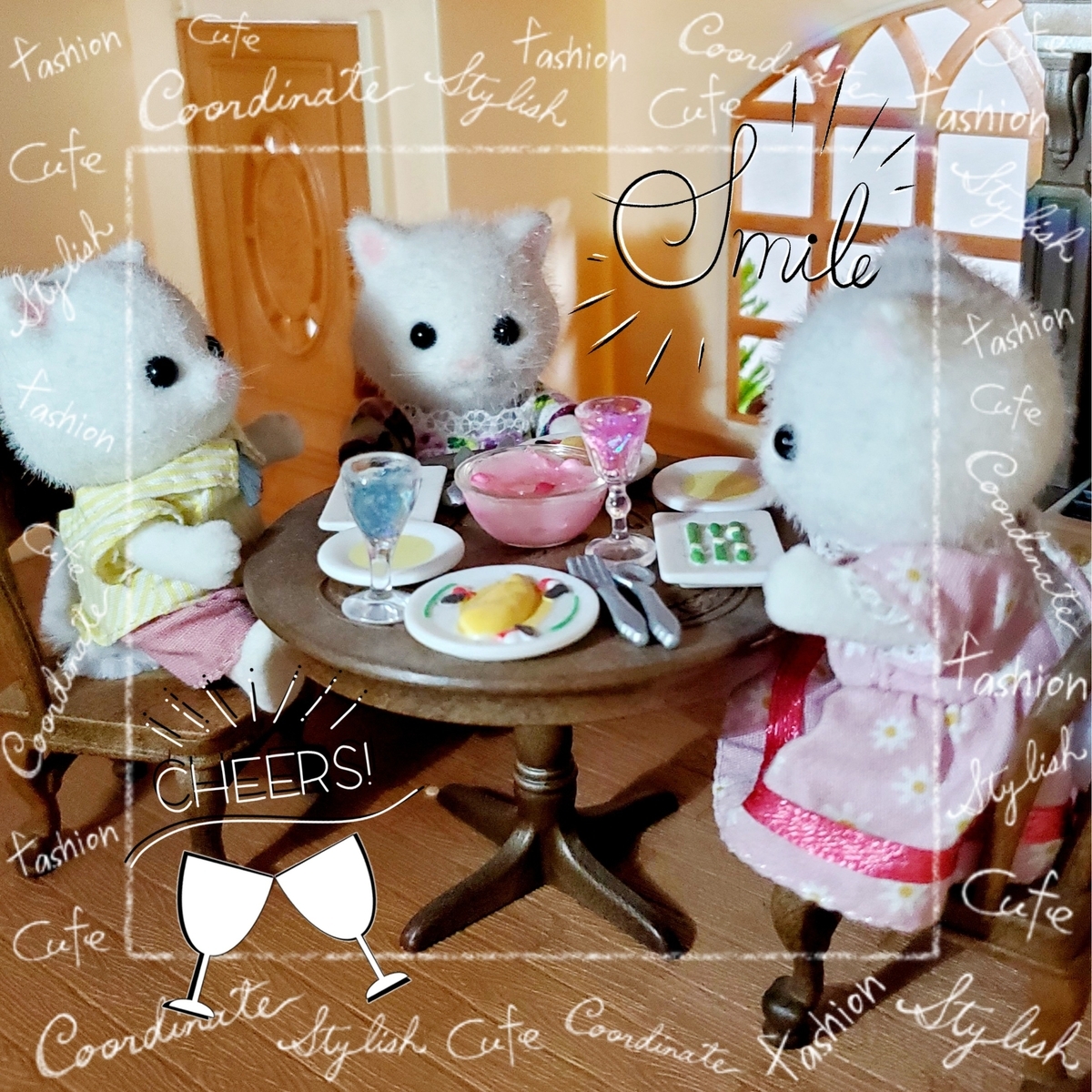 シルバニア〉ハンドメイドのスライムでミニチュア ドリンク作り🍸 ④