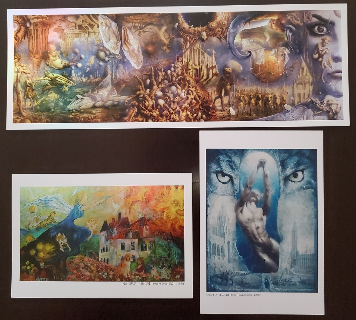 油絵 絵画 森の美術館 ギネス認定、世界一大きな油彩画 縦9メートル、横27メートル 鏡